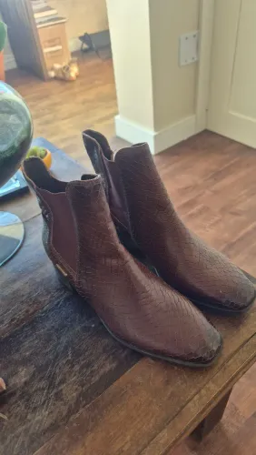 Bota de couro Marron Bottero nova