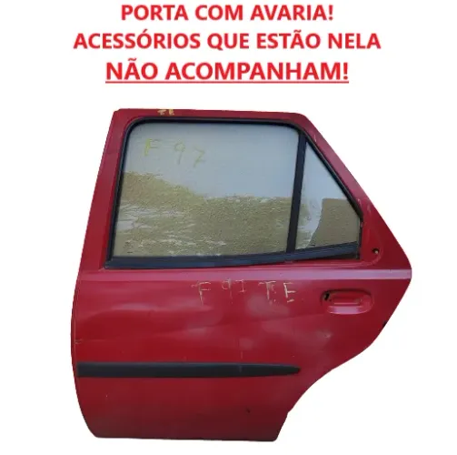 Porta Ford Fiesta 1996 á 2002 Traseira Esquerda Com Avaria