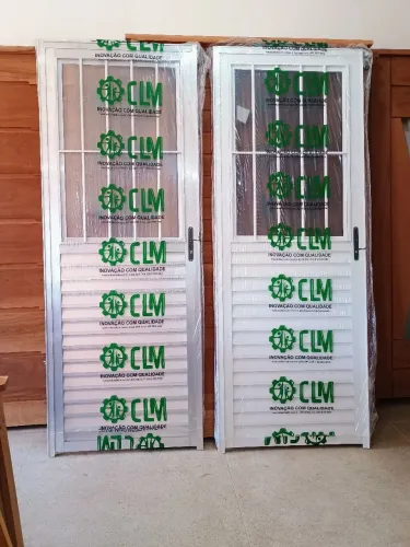 PORTA EM ALUMINIO COM GRADE - APARTIR DE 673,00 DIN/PIX