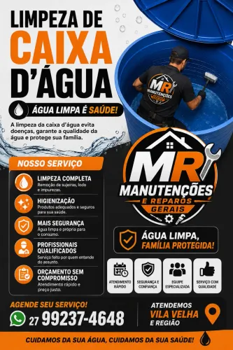 Limpeza de caixa d?água