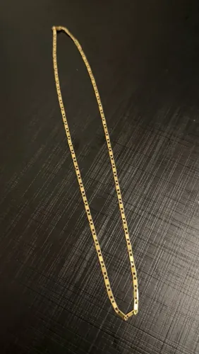 Corrente ouro 18k Piastrine Maciça