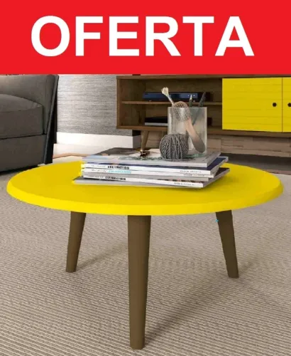 Mesa de Centro Amarela
