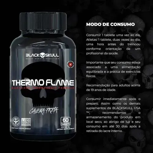 Thermo Flane - Black Skull