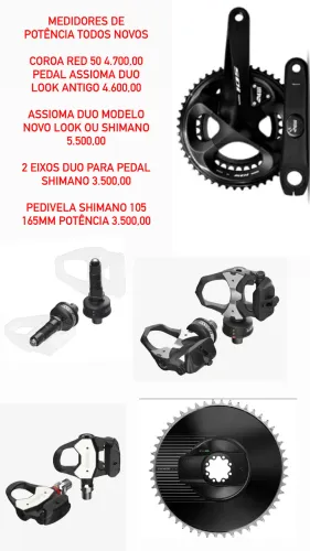 Medidor de potência, Assioma , Sram , Shimano a partir de 3.500 novos