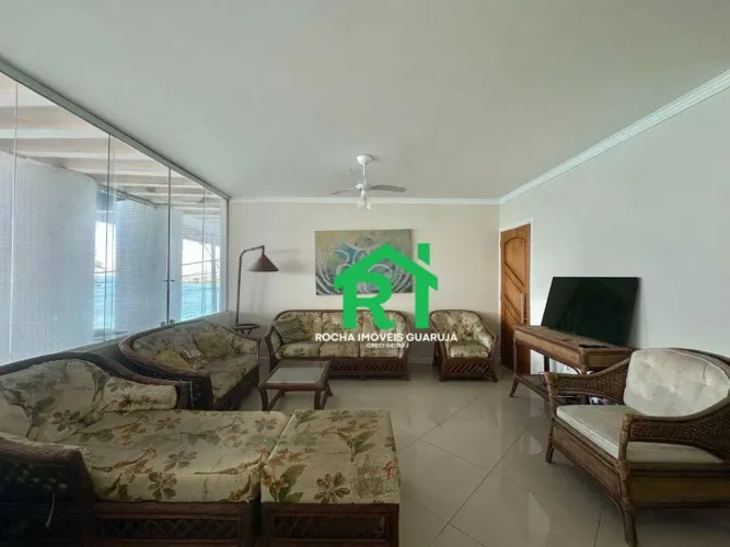 Apartamento frente mar com 3 quartos, 1 vaga, lazer à venda em Pitangueiras, Guarujá.