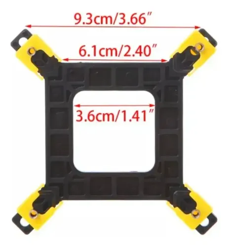 Backplane Suporte Traseiro Ajustável Cooler Intel 775 115X 1150 1151 1155 1156 1366 1700