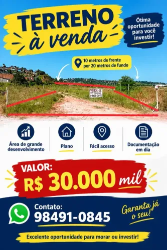 Venda- Terreno Rua do Sítio, Muribeca