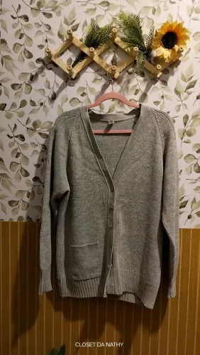 Casaco Tricô Plus Size 