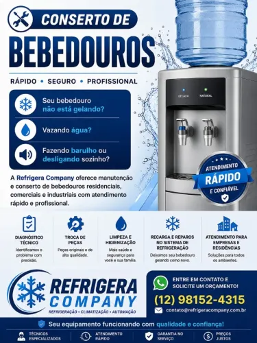 Conserto de bebedouros.