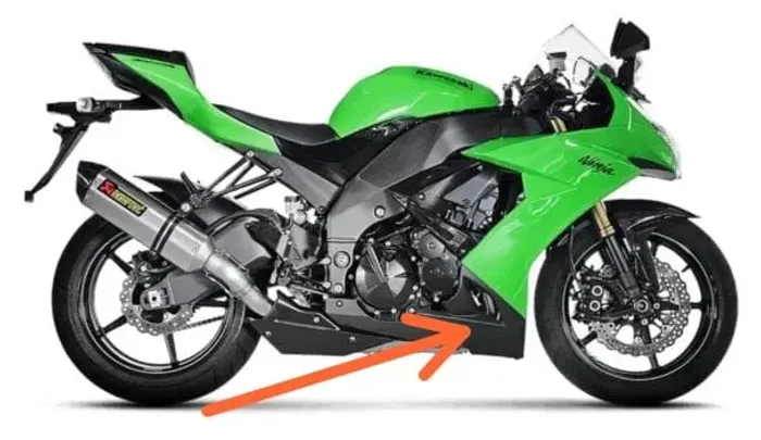 CARENAGEM INFERIOR ORIGINAL KAWASAKI ZX10R 2008-2010 - NOVA - BellyPan