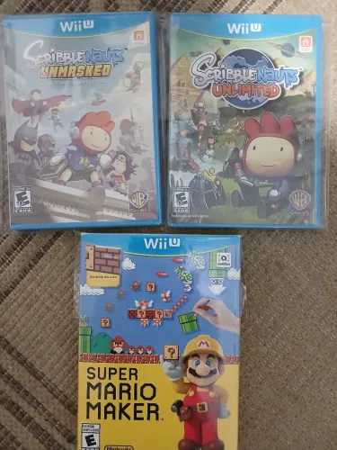 3 Jogos Wii U Super Mario Maker e Outros