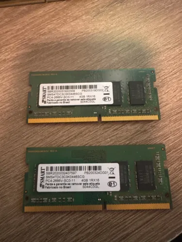 MEMÓRIA RAM 2666Mhz 2x 4GB Smart NOTEBOOK