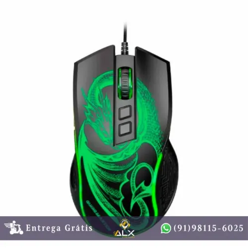 Mouse Gamer Dragão 6400dpi Mgl337 Kmex *ENTREGA GRÁTIS*