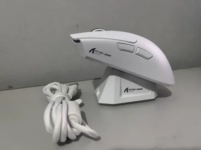 Mouse Gamer Attack Shark X11 Original Sem Fio Branco | Novo na Caixa