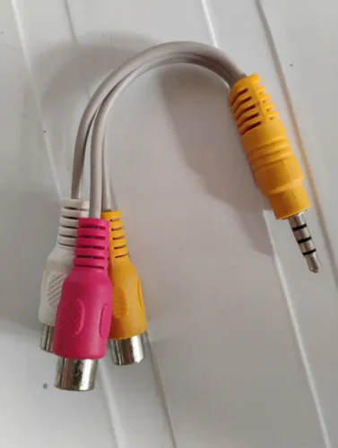 CABO ADAPTADOR DE ÁUDIO E VÍDEO P3.