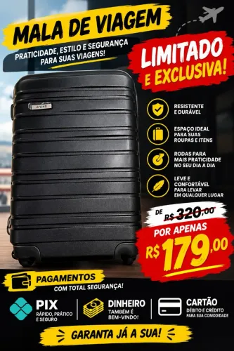 MALA 18 KILOS EXCLUSIVA PREÇO POR TEMPO LIMITADO!