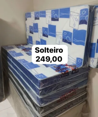 Cama solteiro colchão