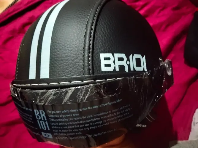 Capacete coquinho br101 vision fumê