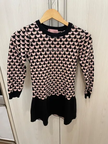 Vestido tricô infantil marca pituchinhus tam. 10