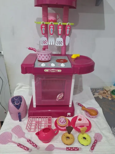 Fogão de brinquedo com luz e som cozinha infantil