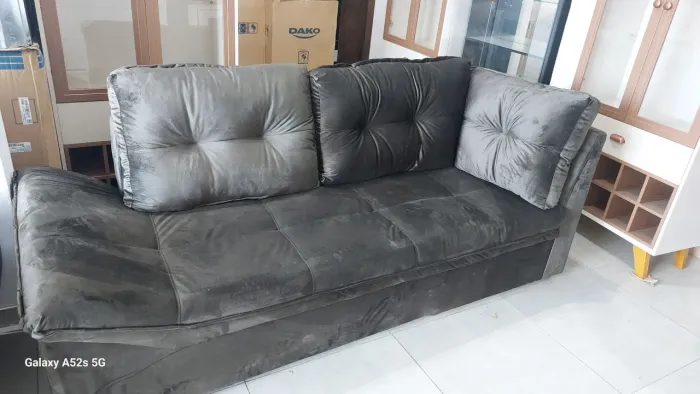 Sofa 2,12m largura veludo