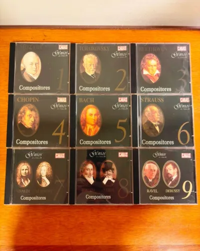 Coleção CD revista Caras - Gênios da música II compositores - 9 cds