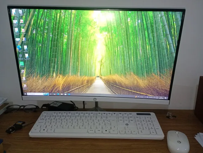 Computador Slim branco Core i5 completo