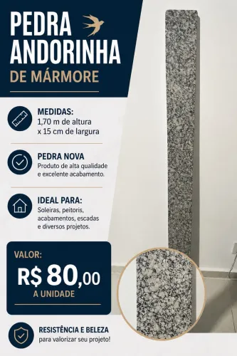 Pedra de mármore Andorinha