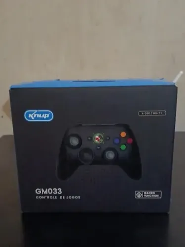 Controle Gamer Knup KP-GM033 USB com Fio para PC e Xbox 360 (Na Caixa)
