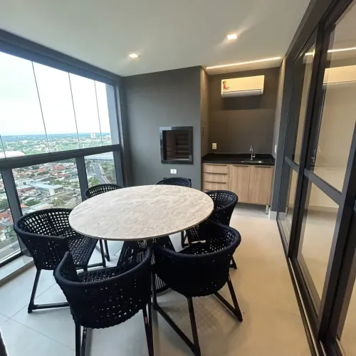 Apartamento Novo de Alto Padrão para Locação Condomínio Évora, 134m², Andar Alto
