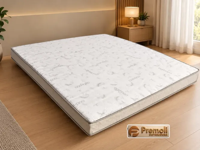 Colchão Casal Pluma Espuma Branco - D20 138X188X12 Plumatex<br>