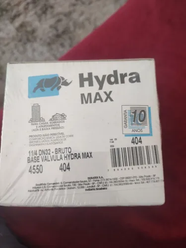 Base válvula hidra Max 4550 nova na caixa com o acabamento