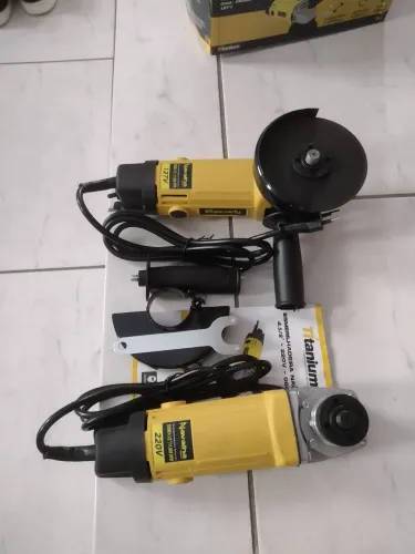 ESMERILHADEIRAS NAVALHA TITANIUN 650W COMPLETA NA CAIXA COMPLETA USO AMADOR E PROFISSINAL