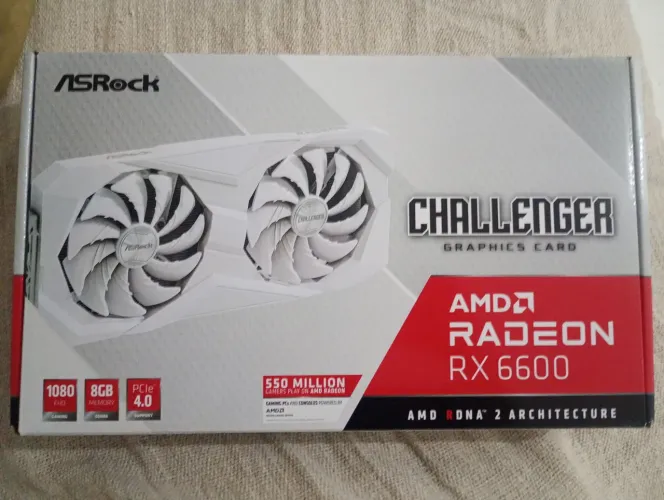 Placa de vídeo RX 6600 AsRock Challenger 8gb
