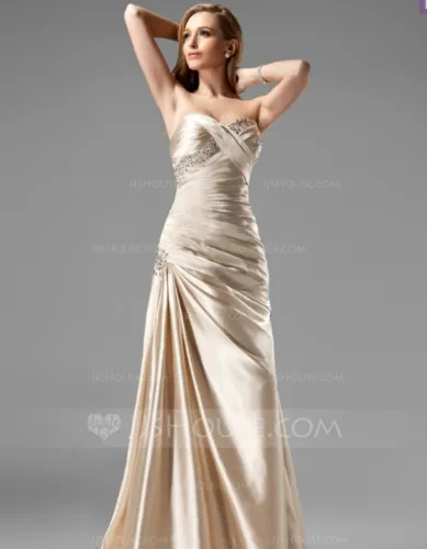 Vestido de festa longo - Cor Rosa Seco Tamanho 44