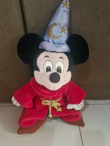 Pelúcia anos 90 - Mickey Mouse Mago Fantasia - Colecionador