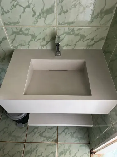 Lavatório em porcelanato