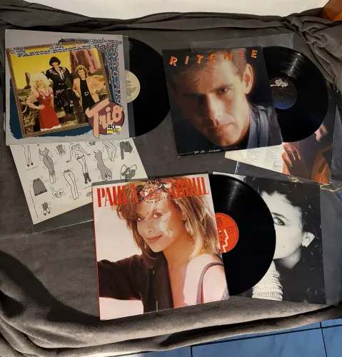 Lote LPs - Richie, Dolly Parton e Paula Abdul