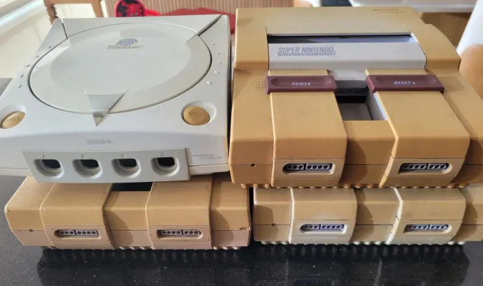 Kit carcaças de snes e dreamcast