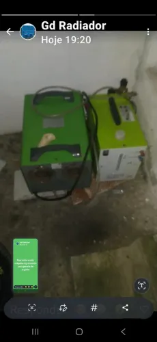 Máquina tig,alumínio com garrafa de argonio.Pouco tempo de uso.
