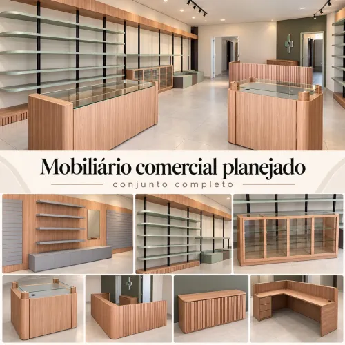 Mobiliário comercial planejado completo - Cascavel