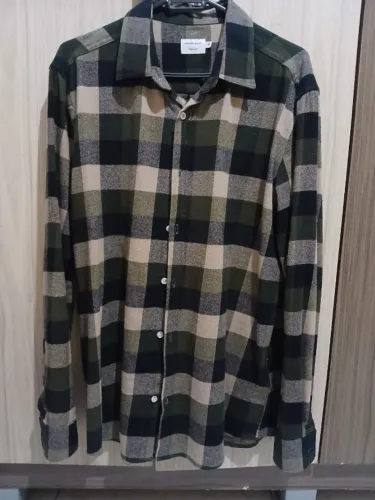 Camisa Xadrex Quadriculada Manga Comprida