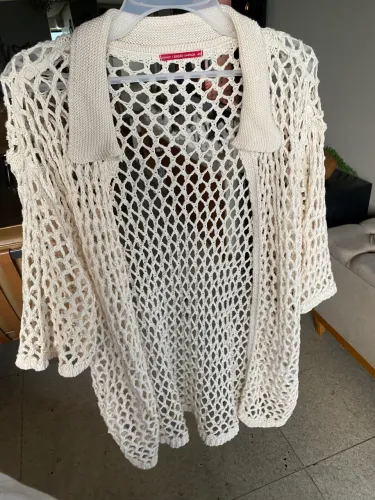 Saída de praia estilo crochê