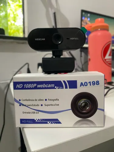 Webcam Full HD 1080p USB  Não estou mais usando.