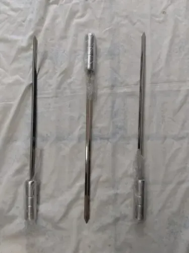 03 ESPETO (ESPADA) PARA CHURRASCO EM INOX (NOVOS) - 55 CM