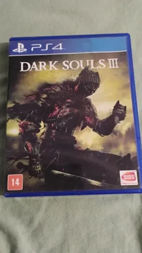 Dark Souls III PS4 (Usado) Capa danificada / veja as imagens / Leia a descrição 