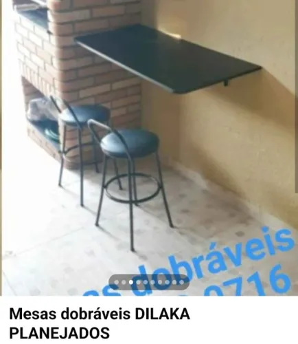 Mesas dobráveis DILAKA planejados 