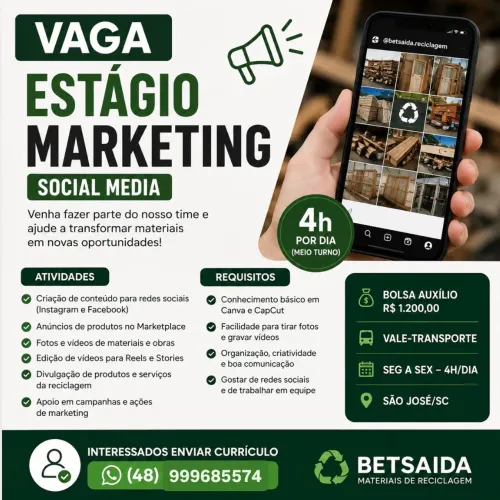 Assistente de Marketing / Social Media