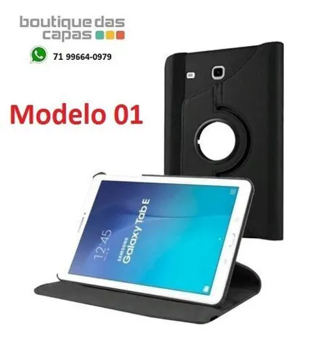 Capa Case giratoria 360 / carteita samsung Tab E 9.6 T560 T561 Modelo 01 e 02