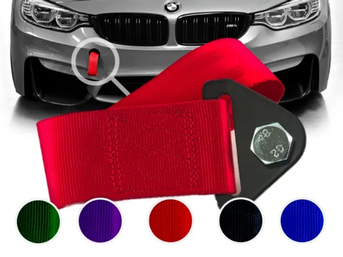 Tow Strap Cinta Reboque - Vermelho / Azul / Preto / Roxo / Verde